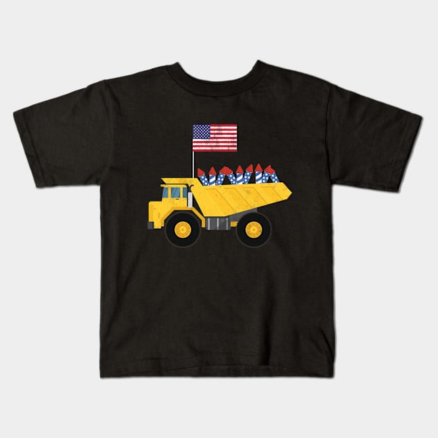 4th of july patriotic Kids T-Shirt by othmane4